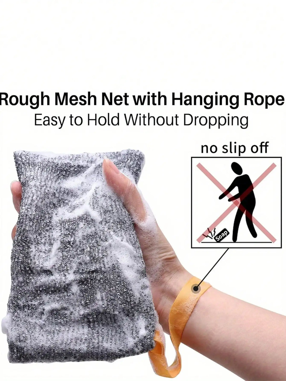 6pcs Exfoliating Soap Protector Bags, Mesh Soap Saver Scrubber With Hanging Cord, Foaming Bath Soap Net For Shower, Skin Exfoliation And Soap Saver Home Bathroom Decor Fall Decor Back To School