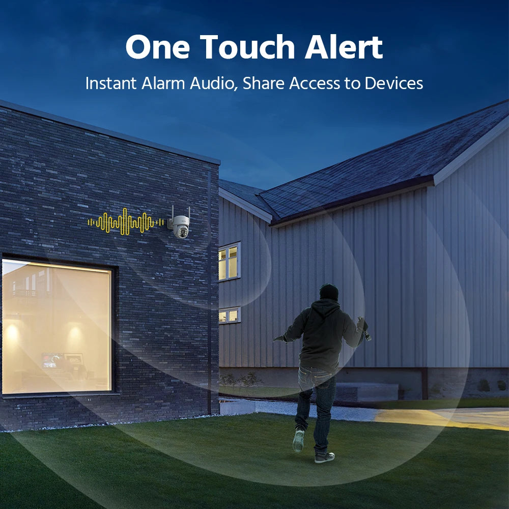 Annke 4MP solar security cameras 4CH Wireless NVR 4mm color night vision camera Audio 2.4G 5.8G dual-band WiFi IP Camera Outdoor